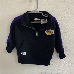 NBA Kids Lakers Black and Purple Hoodie